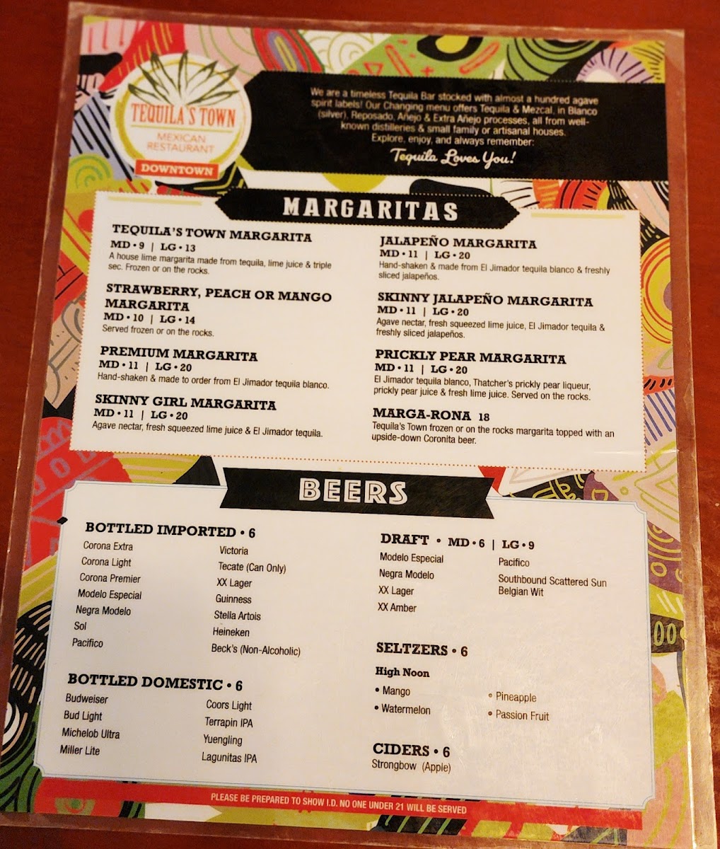Tequila's Town Mexican Restaurant Menu - Image 5